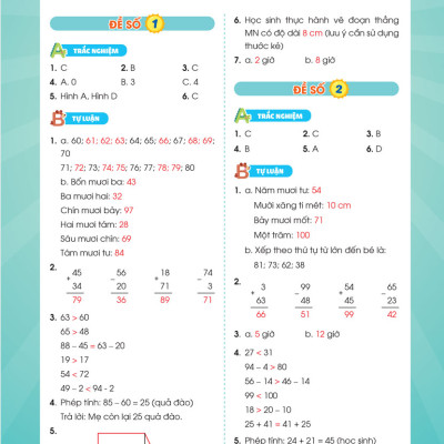 Phiếu Ôn Hè Toán Lớp 1 - Hành Trang Vững Kiến Thức Lên Lớp 2 (MEGA)