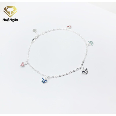 Lắc chân bạc Ý 925 Huệ Ngân- BUTTERFLY JL004