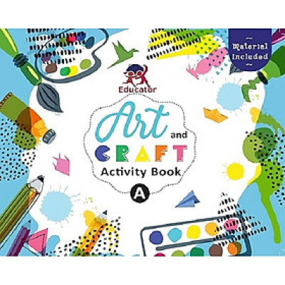 Art and Craft Activity Book A for 3-4 Year old kids with free craft material