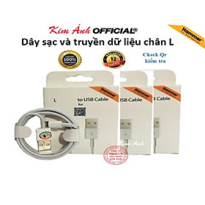 Dây sạc Ham mer chân L loại 6IC (MAIN 6 HẠT) 2A, Mã GZSP, Kim Ánh bảo hành hàng chính hãng 12 tháng