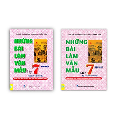 Sách - Combo Những Bài Làm Văn Mẫu 7 tập 1 + 2 ( Bộ cánh diều )