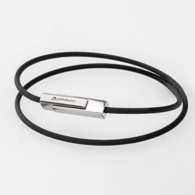 Vòng cổ Phiten rakuwa choker square II Aqua metax TG890051/TG890052