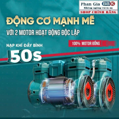 [chính hãƞg] Máy nén khí không dầu, tốc nhanh, siêu êm NAKAWA 50L - 5.0HP, 100% Dây đồng, Bảo hành 1 năm