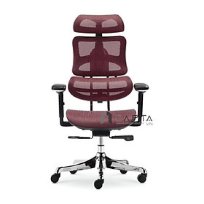 Ghế Giám đốc lưng lưới có tựa đầu nhập khẩu cao cấp CM4282-M Nội thất Capta