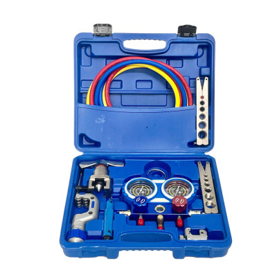 Bộ Dụng Cụ Lắp Đặt & Bảo Trì Điều Hòa CT-8A – Kèm Đồng Hồ & Bộ Lã Ống Đồng (R22/R134a/R410A/R32)