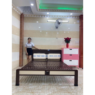 GIƯỜNG SẮT HỘP VUÔNG CHẮC CHẮN ĐỦ SIZE 1M6X2M BAO SHIP - RÁP TẠI NHÀ KV HCM