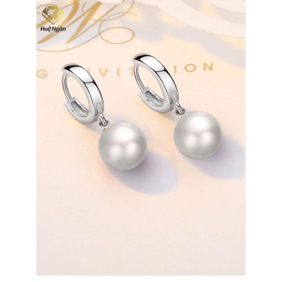 Bông tai bạc Ý 925 Huệ Ngân - Bông tròn RYE140951