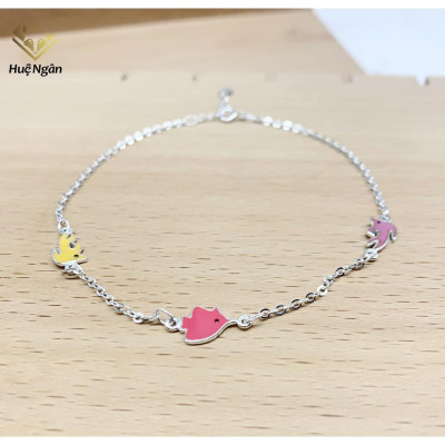 Lắc chân bạc Ý 925 Huệ Ngân - Fish and Duck RYBJ50029