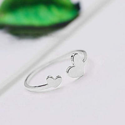 Nhẫn nữ - Nhẫn titan nữ thời trang cao cấp kiểu trái tim hở thép không gỉ titanium trangsucpt 3 màu sắc NNUT37