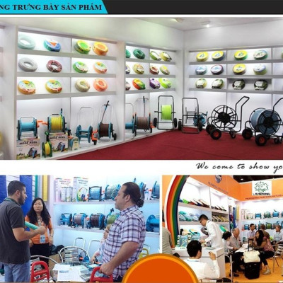 Vòi nước vòi phun nước rửa xe tưới cây tăng áp thông minh đầu đồng + bộ dây bơm nước dãn nở 15m cao cấp TLG 206716 (xám)