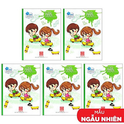 Combo 5 Vở Class Me Too - 4 Ô Ly 96 Trang 100gsm - Hồng Hà 0302 (Mẫu Màu Giao Ngẫu Nhiên)