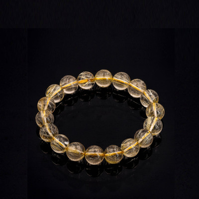 Vòng Thạch Anh Tóc Vàng Nữ Do Anqlo Chế Tác  Hạt 8mm - 10mm Với Nhiều Hình Thức Đẹp Từ 2A - 7A