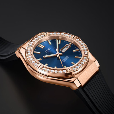 Đồng Hồ Nam I&W Carnival 55851G7 Chính Hãng Full Box Chống Nước Kính Chống Xước Dây Silicon Cao Cấp BH 60T (Máy Cơ Tự Động)