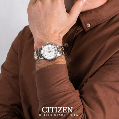 Đồng Hồ Nam Citizen Dây Thép Không Gỉ BF2018-52A  - Mặt Trắng