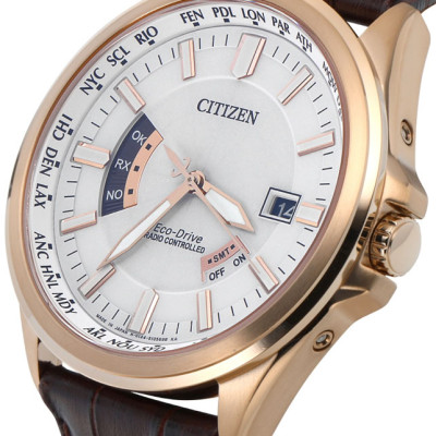 Đồng Hồ Nam Citizen Dây Da CB0018-01A - Mặt Trắng (Sapphire)