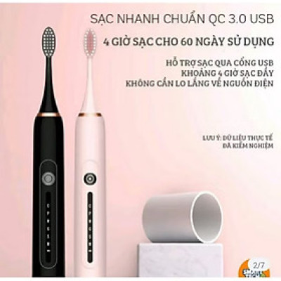 1 CÂY BÀN CHẢI ĐÁNH RĂNG ĐIỆN TỰ ĐỘNG THÔNG MINH MẪU MỚI CHẤT LƯỢNG 