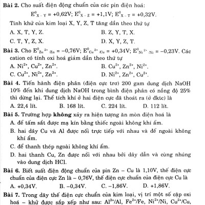 Pd Và Ppg Nhanh Bttn Hóa Học 12_Vô Cơ