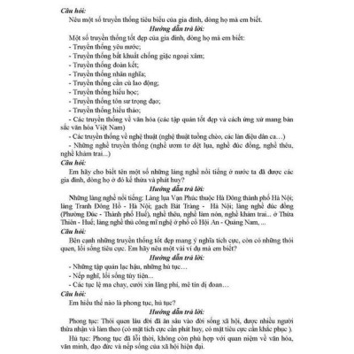 Sách - Hướng Dẫn Trả Lời Câu Hỏi Và Bài Tập Giáo Dục Công Dân Lớp 6 - Bám Sát SGK Chân Trời Sáng Tạo - Hồng Ân