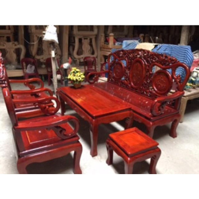 Bàn ghế guột mẫu phượng gỗ nhãn