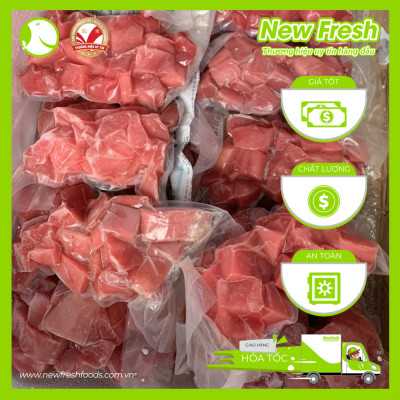 [GIAO NHANH HCM]  Cá Ngừ Đại Dương Fillet Cắt Hạt Lựu - Túi 500Gr