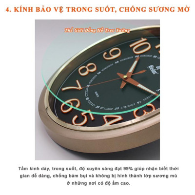 Đồng Hồ KIM TRÔI EASTAR Tròn – Bộ Kim & Số có DẠ QUANG (*) – Tặng Pin Maxell – Bảo Hành 1 Năm