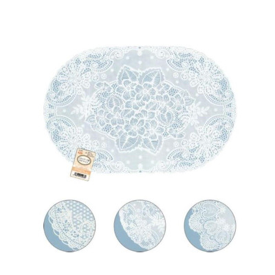 Khăn trải bàn PVC hình Oval 30x45cm - Hàng Nội Địa Nhật Bản