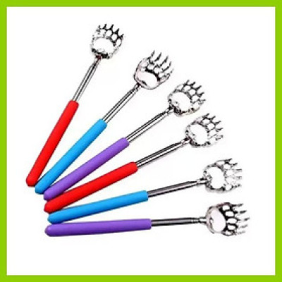 Cây Gãi Lưng Hợp Kim Hình Móng Vuốt Gấu Gãi Đã Ngứa Loại Tốt Mềm Êm Thao Tác Đơn Giản Kéo Rút Là Dùng