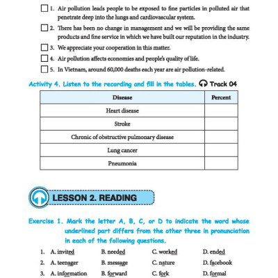 Chinh Phục 4 Kỹ Năng Tiếng Anh Nghe - Nói - Đọc - Viết Lớp 8 - Tập 2