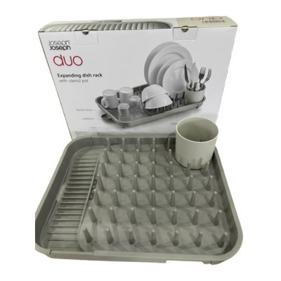 Kệ úp chén bát có thể điều chỉnh kích thước Joseph Joseph màu xám - Duo Expandable Dish Rack (Boxed) - 004755