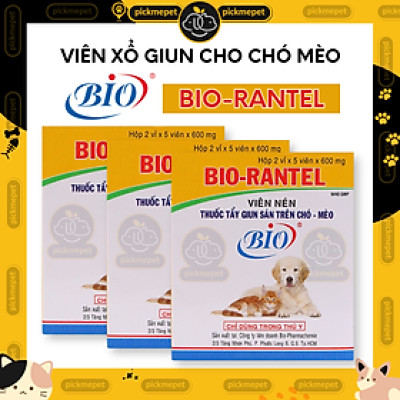 Xổ giun Bio Rantel dạng Viên cho Chó Mèo   