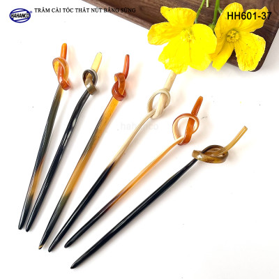 Trâm Cài Tóc Bằng Sừng Đầu Trâm Thắt Nút Kiểu Dáng Lạ Độc Đáo Tỉ Mỉ (HH601-37)
