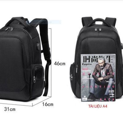 Ba lô thông minh đa năng cao cấp nam sạc USB tiện dụng chứa máy tính 14 đến 17 inh