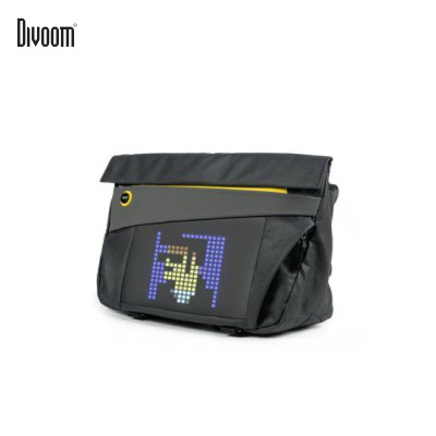 Túi đeo chéo DIVOOM Pixoo Slingbag-V hiển thị màn hình LED, có thể đựng Laptop/iPad 11 inch - Hàng chính hãng