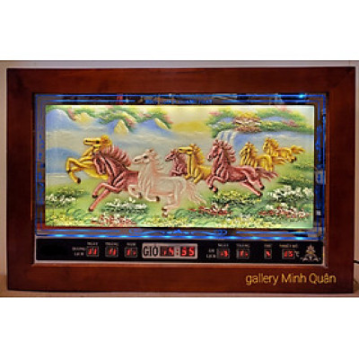 Tranh đá quý Mã Đáo Thành Công, Đồng hồ vạn niên – 2051