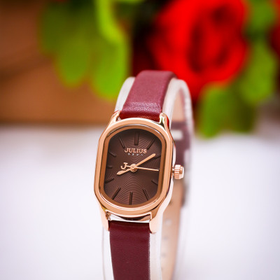Đồng Hồ Nữ Julius Hàn Quốc JA1112 Dây Da