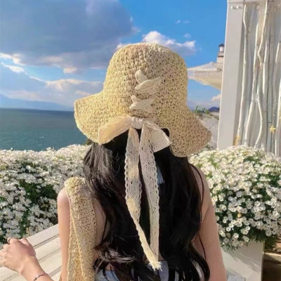 Nón mũ rộng vành đi biển du lịch dã ngoại dạo phố thời trang Hàn Quốc dona24100609