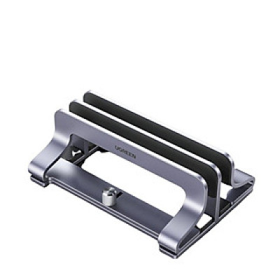 Ugreen UG60643LP258TK 2 slot 15.6inch Hợp kim nhôm Màu Xám Chân đế đôi để máy tính xách tay, Macbook dọc - HÀNG CHÍNH HÃNG