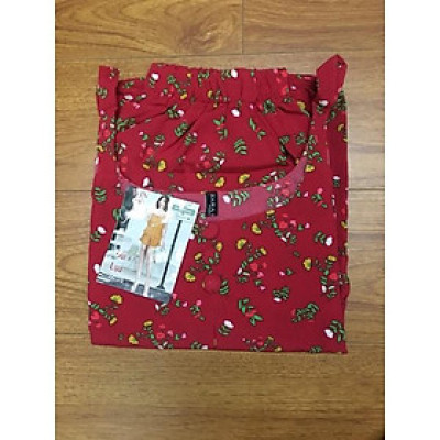 Bộ ngủ 2 dây,đồ bộ nữ mặc nhà đùi tầng vải lụa BN 120 họa tiết hoa nhí size 47-60kg.