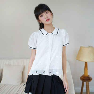 Áo sơ mi kiểu tay phồng dễ thương nữ tính dành cho nữ Ainee Miều Est.2013