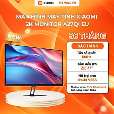 Màn Hình Máy Tính Xiaomi 2K Monitor A27Qi EU 27inch / LCD IPS / 100Hz / 2K / 6ms - Hàng Chính Hãng
