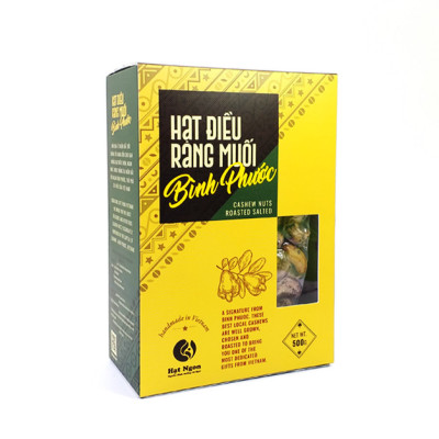 Túi quà tặng HẠT ĐIỀU BÌNH PHƯỚC rang muối vỏ lụa loại A+