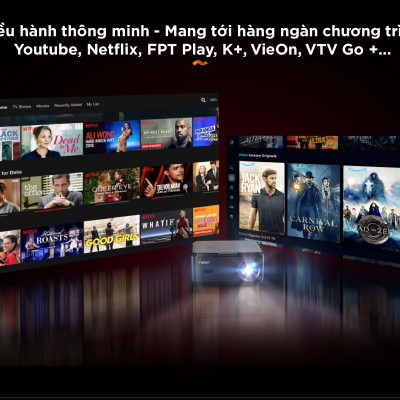 Máy chiếu thông minh Yaber U6 Pro Full-HD 4K Android Tivi - Hàng Chính Hãng - Thương hiệu Máy chiếu mini Máy chiếu gia đình văn phòng hàng đầu