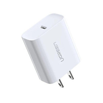 Ugreen UG60449CD137TK 18w usb type c sạc nhanh pd 3.0 màu trắng US - HÀNG CHÍNH HÃNG