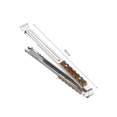 Kẹp thức ăn, kẹp đồ nướng cá sấu thép không gỉ Campingmoon MS-40