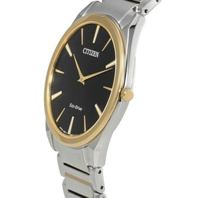 Đồng Hồ Nam Citizen Siêu Mỏng Dây Thép Không Gỉ AR3078-88E - Mặt Đen (Sapphire)