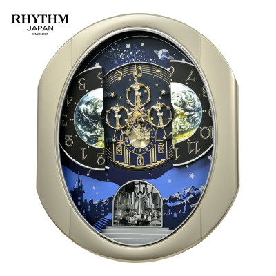 Đồng hồ Rhythm Magic Motion 4MH408WU19 – KT 38.4 x 47.0 x 13.9cm. Dùng PIN.