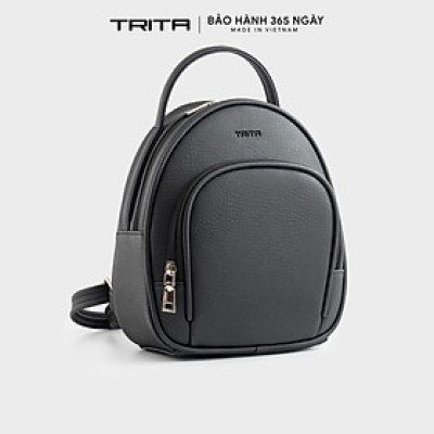 Balo Trita ( Thời trang nữ phối ngăn phong cách basic cỡ trung - Balo da RBA91 )