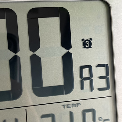 Đồng hồ để bàn, báo thức hiệu RHYTHM - JAPAN LCT084NR19- LCD CLOCKS - Vỏ Nhựa cao cấp ( Kích thước 22.4 x 15 x 1.8cm)