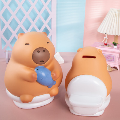 Ống Tiết Kiệm Chuột Lang Nước CAPYBARA Ống Heo Đựng Tiền Trang Trí_ Hàng chính hãng