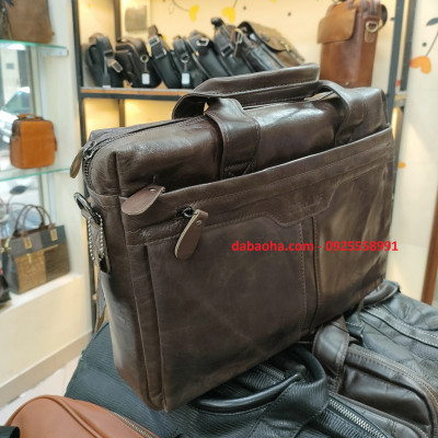 Cặp da văn phòng nam - BHM018 vừa laptop 14inch